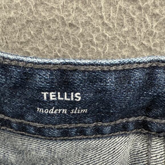 AG Adriano Goldschmied Jeans Mens 33x32 Blue Tellis Modern Slim Stretch Denim - Picture 4 of 8